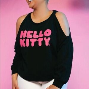 Hello Kitty limited edition could shoulder black and hot pink top